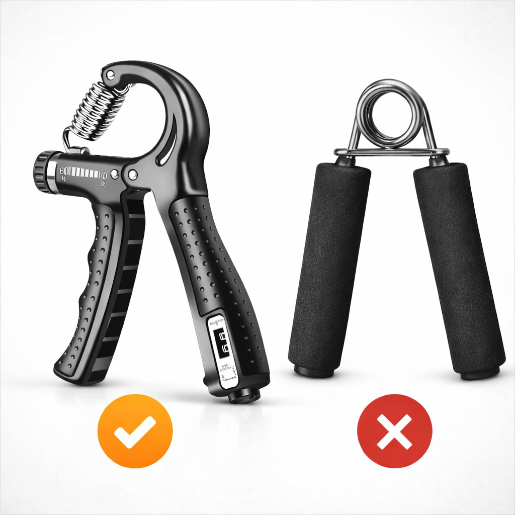 Adjustable Hand Grip Strengthener (5–60 KG) with Digital Counter | Forearm & Wrist Trainer